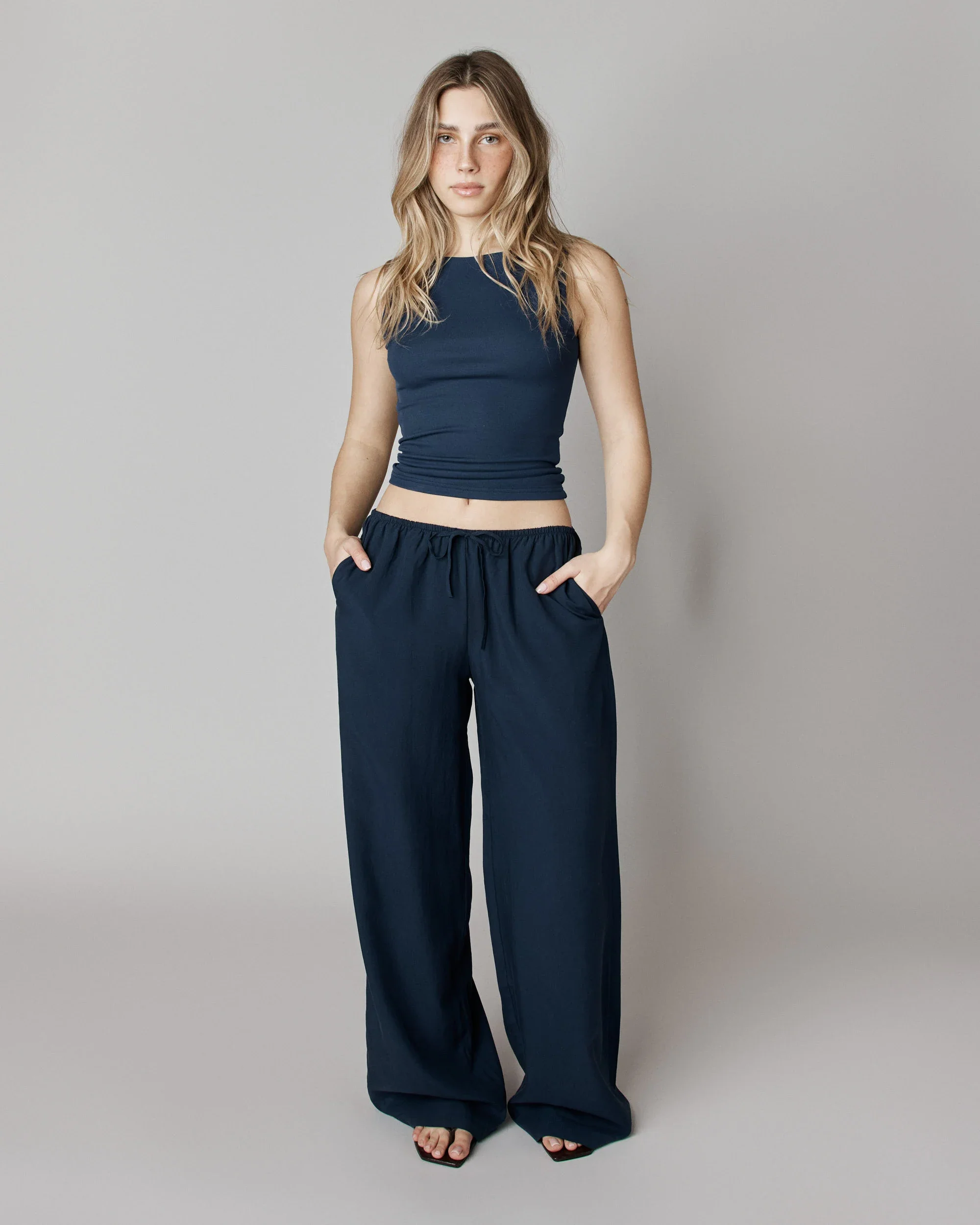 Pantalon droit fluide - Marinière - Image 6