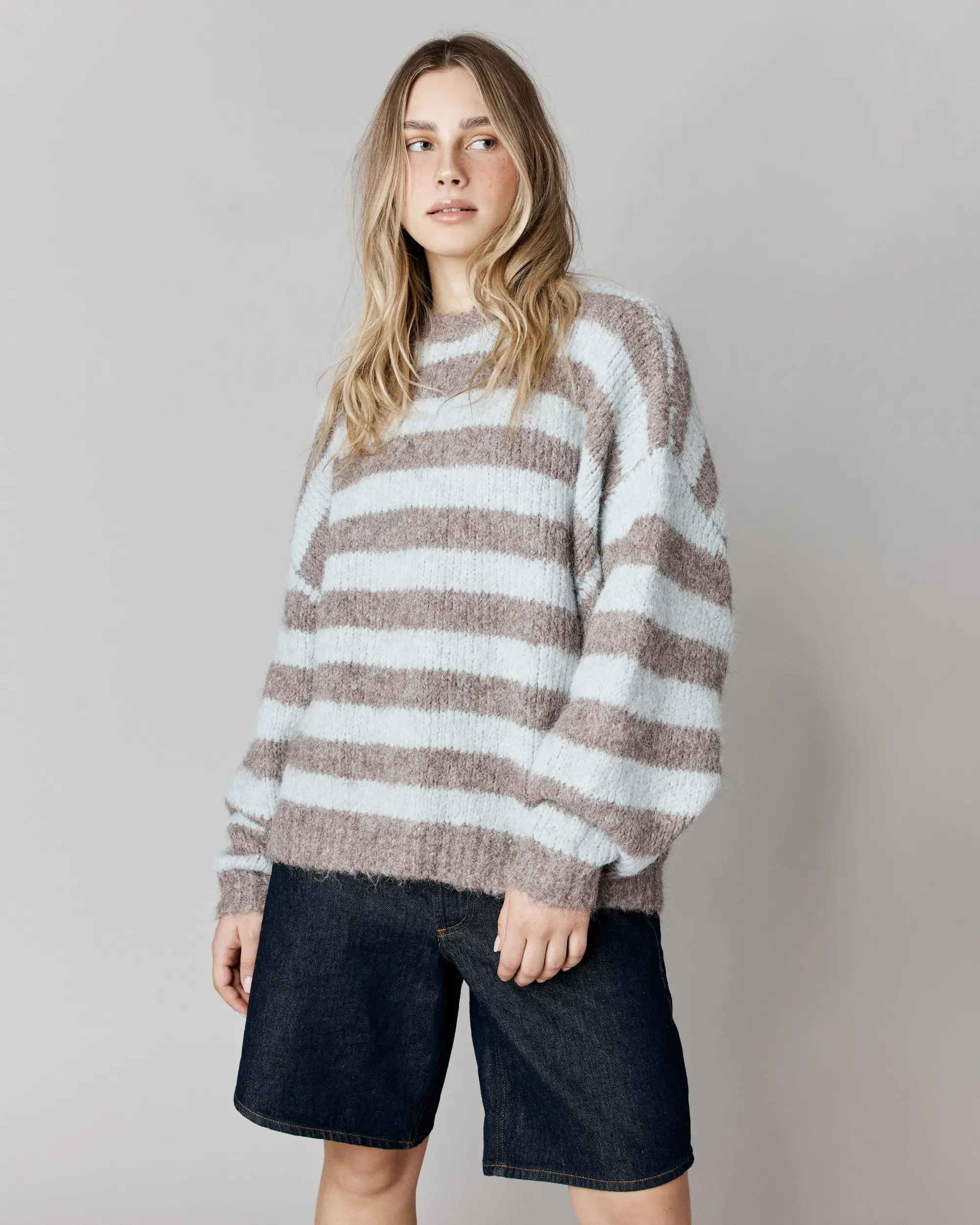 Pull à coupe ample Boréal rayé - Image 6