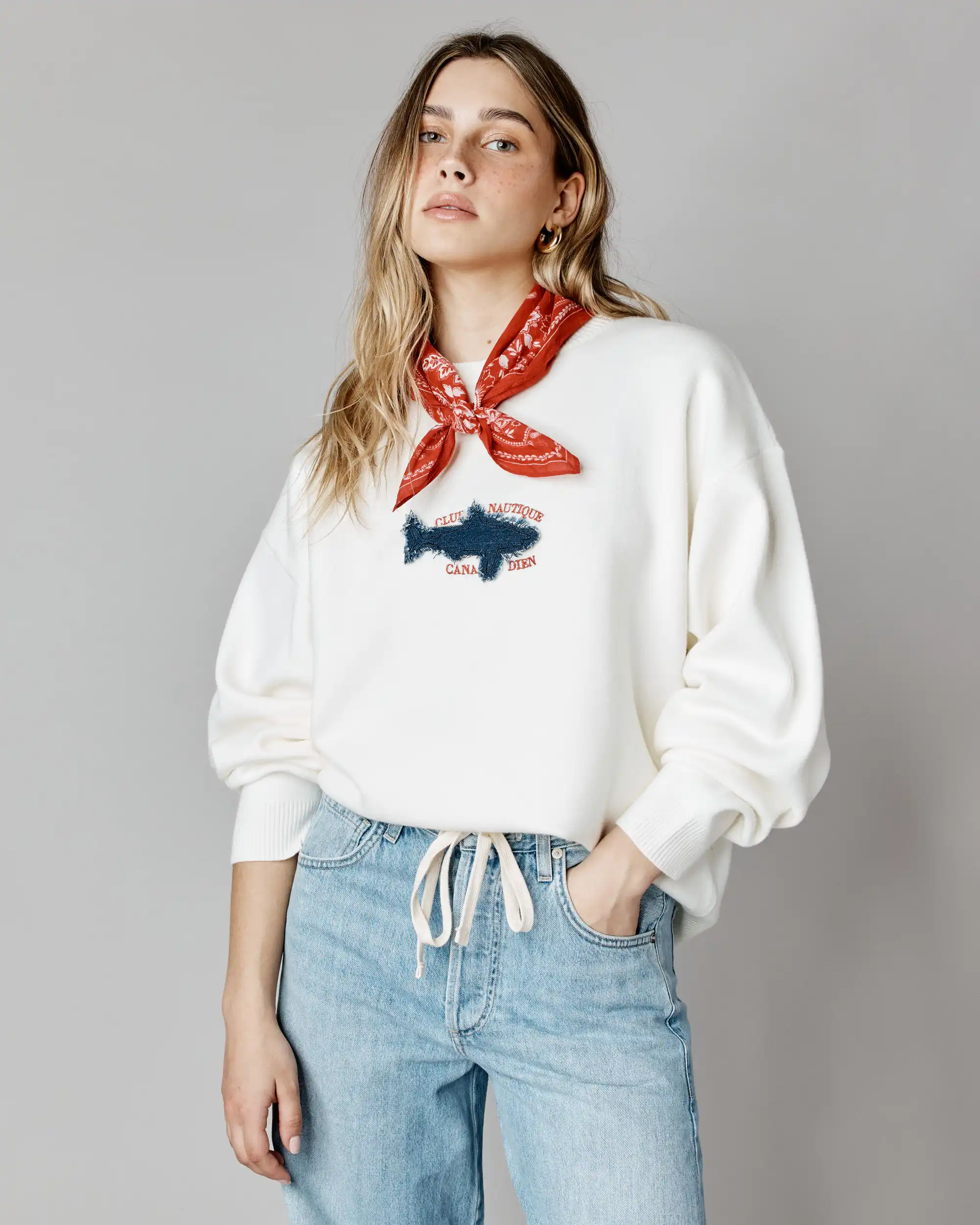 Pull à coupe ample - Société de requins