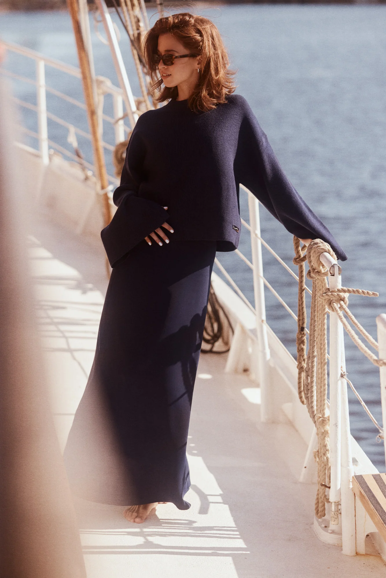 The Demure Skirt - Bleu Marin - Image 3