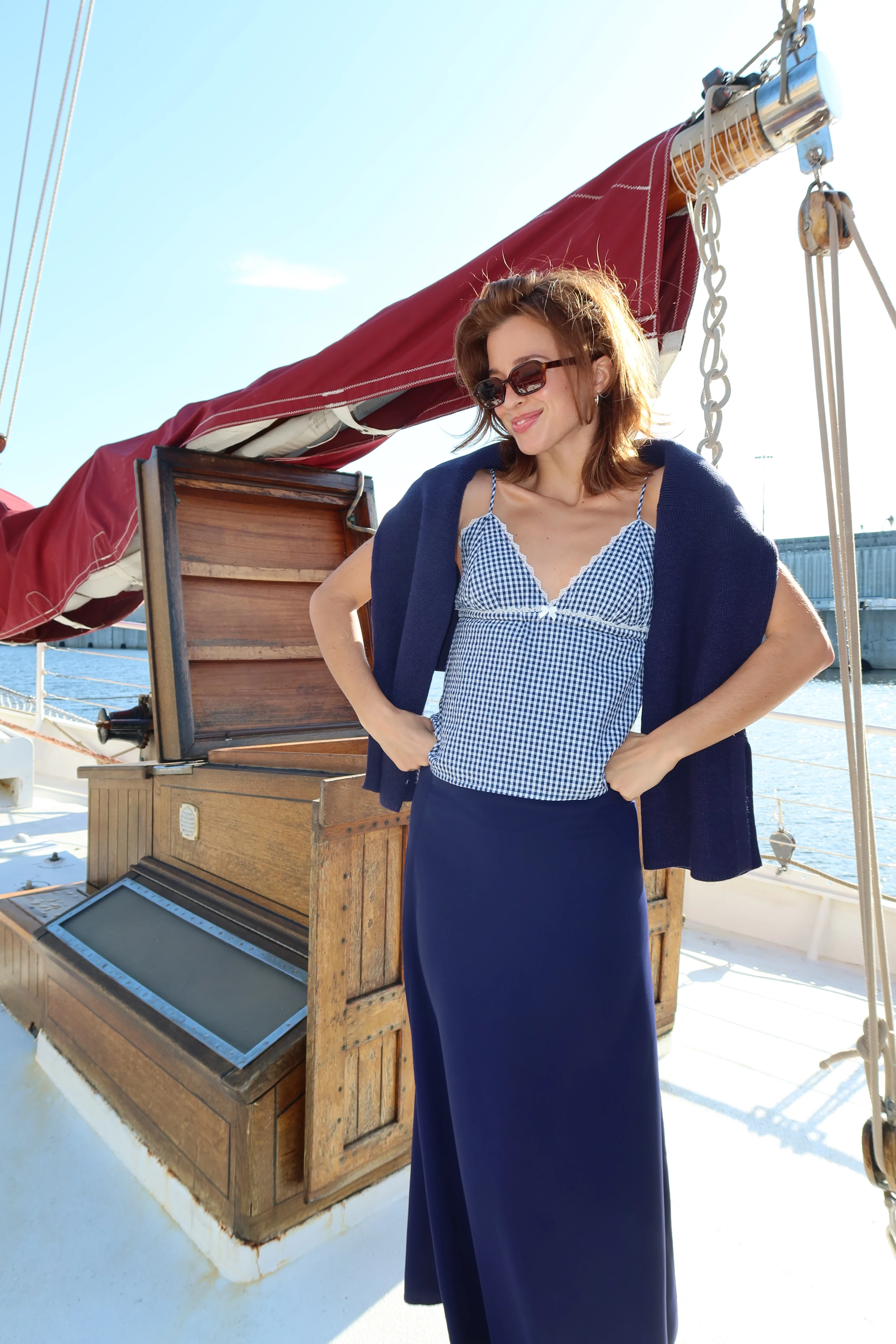The Demure Skirt - Bleu Marin - Image 7